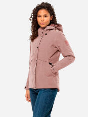 Акция на Куртка демісезонна з капюшоном жіноча Jack Wolfskin Snowy Park Jkt W 1116051-3068 XS Рожева от Rozetka