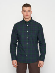 Акция на Сорочка GANT Winter twill blackwatch 3011330 L Tartan Green от Rozetka