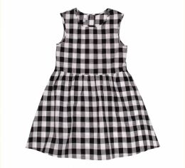Акція на Платье для девочки Bembi ПЛ349 ткань сорочечная черный с белым 104 від Podushka