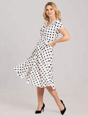 Акция на Сукня жіноча Look Made With Love N20 Polka Dots XL Чорний/Білий от Rozetka