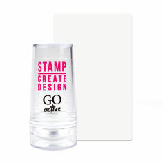 Акція на Набір для стемпінгу Go Active Stamp Create Design (штамп, 1 шт + скрапер, 1 шт) від Eva