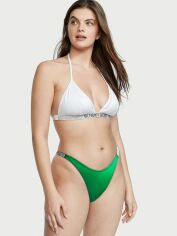 Акція на Роздільний купальник жіночий Victoria's Secret 756443421 XL Білий/Зелений від Rozetka