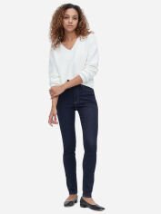 Акція на Джинси Slim Fit жіночі Uniqlo 645743004 25-30 Сині від Rozetka