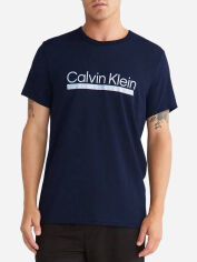 Акція на Футболка довга чоловіча Calvin Klein 273889389 M Синя від Rozetka