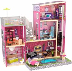 Акция на Ляльковий будиночок KidKraft Uptown Dollhouse (65833) от Y.UA