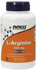 Акція на Now Foods L-Arginine 500 mg Capsules 100 caps від Stylus