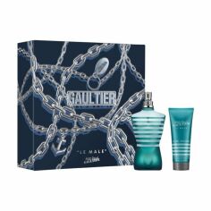 Акція на Парфумований набір чоловічий Jean Paul Gaultier Le Male Giftset (туалетна вода, 125 мл + гель для душу, 75 мл) від Eva