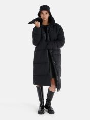 Акция на Куртка демісезонна довга з капюшоном жіноча Colin's CL1065796BLK XS Black от Rozetka