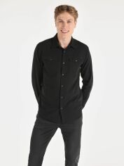 Акція на Сорочка бавовняна чоловіча Colin's CL1066406BLK S Black від Rozetka