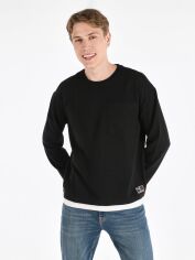 Акция на Лонгслів чоловічий Colin's CL1065598BLK L Black от Rozetka