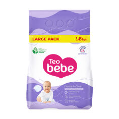 Акція на Пральний порошок Teo Bebe Gentle & Clean Lavender для дитячих речей, 23 цикли прання, 3.45 кг від Eva