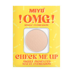 Акція на Матові тіні для повік Miyo !OMG! Check Me Up Matte Eyeshadow 02 Pudding, 1.3 г від Eva