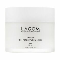 Акция на Зволожувальний крем для обличчя LAGOM Cellus Deep Moisture Cream, 60 мл от Eva