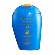 Акція на Сонцезахисний лосьйон для обличчя та тіла Shiseido Expert Sun Protection Face & Body Lotion, SPF 30+, 150 мл від Eva