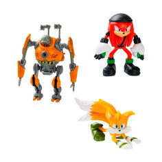 Акція на Набір ігрових фігурок Sonic Prime Еґфорсер, Наклз, Тейлз (SON2020A) від Будинок іграшок