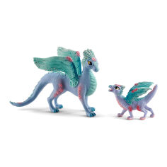 Акція на Ігровий набір Schleich Bayala Квітковий дракон із дракончиком (70592) від Будинок іграшок