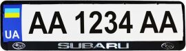Акція на Рамка номерного знака з об'ємними літерами Inauto Subaru 24-016 52х13.5х2 см 2 шт (24-016) від Rozetka