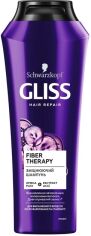 Акція на Зміцнюючий шампунь GLISS Fiber Therapy для виснаженого волосся після фарбування та стайлінгу 250 мл від Rozetka