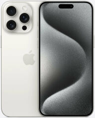 Акція на Apple iPhone 15 Pro Max 256GB White Titanium (MU783) від Y.UA