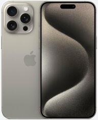 Акция на Apple iPhone 15 Pro Max 1TB Natural Titanium (MU7J3) от Y.UA