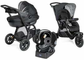 Акция на Коляска 3 в 1 Chicco Trio Activ 3 черный (79270.51) от Stylus