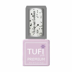 Акція на Топ для гель-лаку Tufi Profi Premium Crumb And Shimmer Top з глянцевим фінішем, шимером та дрібною крихтою, 8 мл від Eva