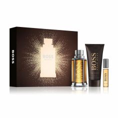 Акція на Парфумований набір чоловічий Hugo Boss Boss The Scent Giftset (туалетна вода, 100 мл + туалетна вода, 10 мл + гель для душу, 100 мл) від Eva