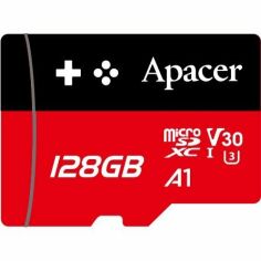 Акция на Карта памяти Apacer microSD 128GB UHS-I U3 V30 A1 Gaming Card (AP128GMCSX10U7-RAGC) от MOYO