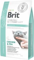 Акция на Сухий корм Brit Gf Veterinary Diets Cat Struvite для котів 2 кг (8595602528271) от Y.UA