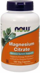 Акція на Now Foods Magnesium Citrate Veg Capsules 120 caps від Stylus