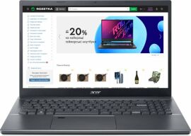 Акция на Ноутбук Acer Aspire 5 A515-57-59VX (NX.KN4EU.00C) Steel Gray / Intel Core i5-12450H / RAM 16 ГБ / SSD 512 ГБ / Підсвітка клавіатури / Зарядка через Type-C от Rozetka