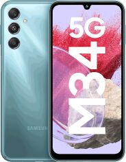 Акція на Samsung Galaxy M34 5G 6/128Gb Waterfall Blue M346B від Stylus