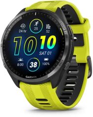 Акция на Garmin Forerunner 965 Carbon Grey Dlc Titanium Bezel with Black Case and Amp Yellow/Black Silicone Band (010-02809-12) от Stylus