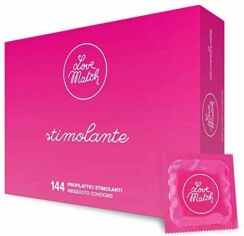 Акція на Stimolante - Стимулюючі презервативи з ребристою структурою Love Match, №144 від Y.UA