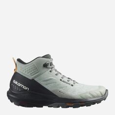 Акция на Чоловічі черевики низькі для хайкінгу з Gore-Tex Salomon OUTpulse MID GTX Wrought Iron/Black 415889 45.5 (11US) 28.5 см Сірі от Rozetka