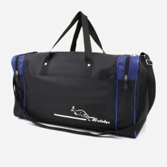 Акція на Дорожня сумка чоловіча Wallaby 340 Чорний/Синій від Rozetka