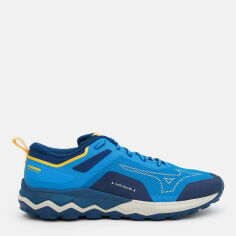 Акция на Чоловічі кросівки для бігу Mizuno Wave Ibuki 4 J1GJ227303 44.5 (10UK) 29 см Синій/Темно-синій/Жовтий от Rozetka