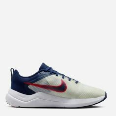 Акція на Чоловічі кросівки для бігу Nike Downshifter 12 DD9293-012 40 (7US) 25 см Бежеві/Темно-сині від Rozetka