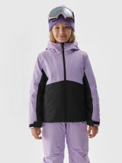Акція на Підліткова зимова лижна куртка для дівчинки 4F 4FJAW23TTJAF292-52S 146 см Фіолетова від Rozetka