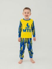 Акция на Піжама дитяча (футболка з довгим рукавом + штани) Smil 104523 110 см Жовта от Rozetka