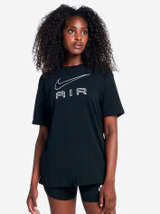 Акция на Футболка длинная женская Nike Tee Nike Air DR8982-010 S Черный/Белый от Rozetka