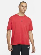 Акція на Футболка чоловіча Nike M J Df Sprt Ss Top DH8920-687 L Gym Red/Black від Rozetka