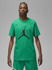 Акция на Футболка чоловіча Nike M J Jumpman Ss Crew CJ0921-310 M Lucky Green/Black от Rozetka