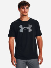 Акція на Футболка довга чоловіча Under Armour Ua Big Logo Fill Ss 1379451-001 XL Чорна з принтом від Rozetka