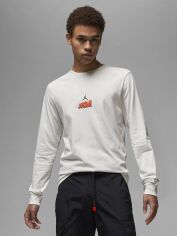 Акция на Лонгслів чоловічий Nike M J Flt Mvp Ls Crew DV8432-030 S Phantom/Rush Orange от Rozetka