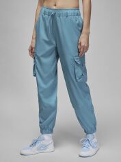Акція на Спортивні штани жіночі Nike AIR Jordan Tunnel Pant DQ4451-424 XS Лазурний/Зелений/Чорний від Rozetka