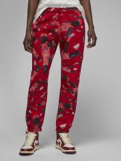 Акция на Спортивные штаны женские Nike AIR Jordan Brkln Fleece Pant DX0405-687 M Красные от Rozetka