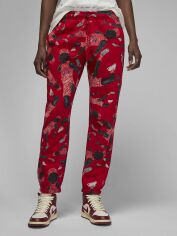 Акція на Спортивні штани жіночі Nike AIR Jordan Brkln Fleece Pant DX0405-687 S Червоні від Rozetka