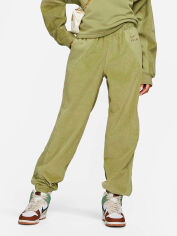 Акция на Спортивные штаны на флисе женские Nike Air Cord Fleece Pant DQ6926-334 XS Оливковый от Rozetka