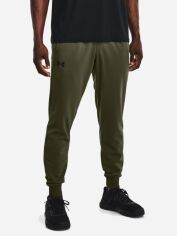 Акція на Спортивні штани утеплені чоловічі Under Armour Ua Armour Fleece Joggers 1373362-390 XL Оливкові від Rozetka